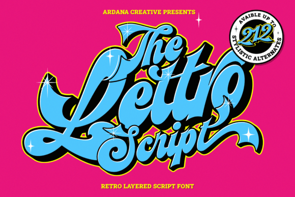 Lettro: A Bold, Retro-Styled Font for Strategic Design and Communication