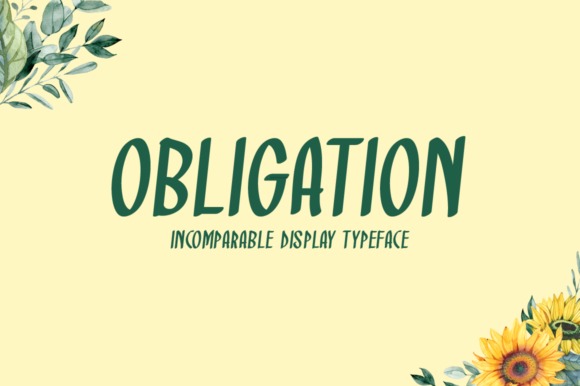 Obligation: A Versatile Font for Creative Expression
