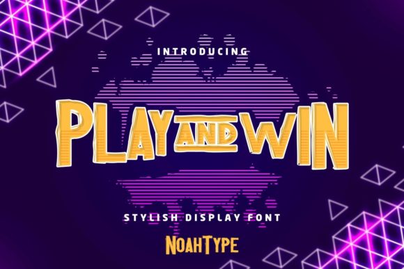 Play and Win: A Bold Font for Creative Projects
