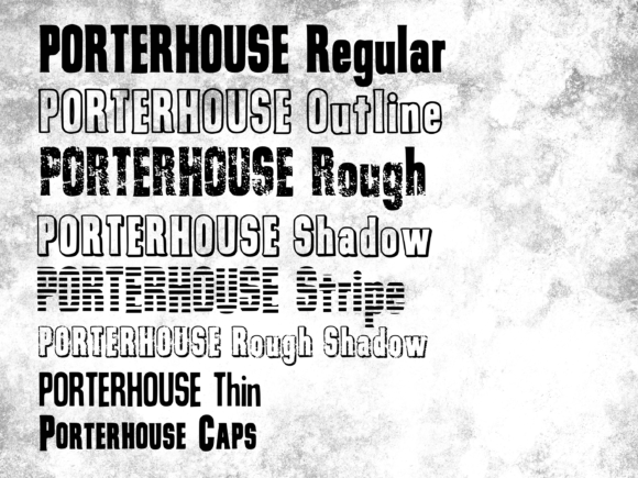 Porterhouse: A Bold and Versatile Display Font for Every Project