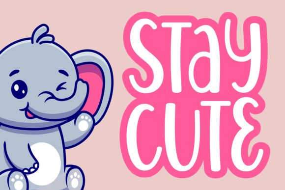 Stay Cute: A Playful Font for Creative Projects