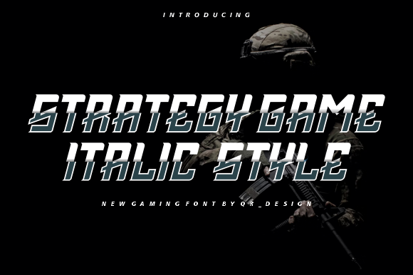 Strategy Game: A Bold Font for Modern Design