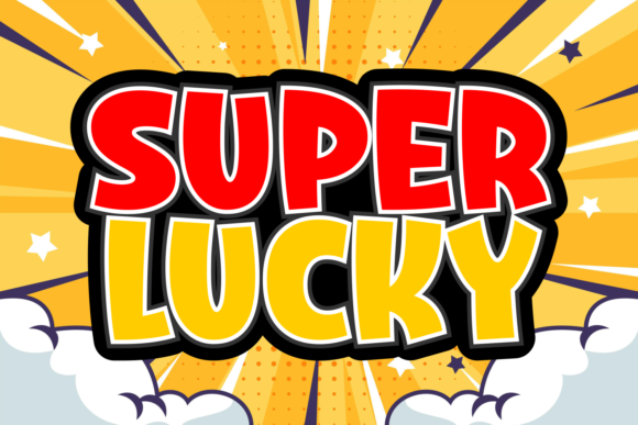 Super Lucky: A Retro-Inspired Display Font for Modern Creativity