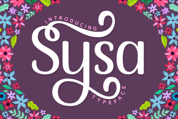 Sysa: A Feminine Display Font for Elegant Design Projects