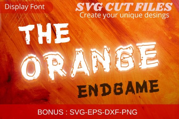 The Orange Endgame: A Bold and Unique Font for Modern Design