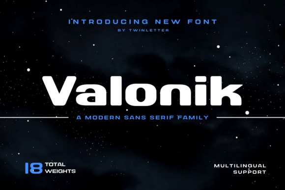 Valonik: A Bold, Vintage-Inspired Display Font for Creative Expression
