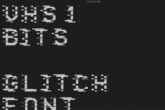VHS 1 Bits: A Glitchy Font for Modern Designers