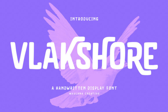 Vlakshore: A Handwritten Display Font for Creative Expression